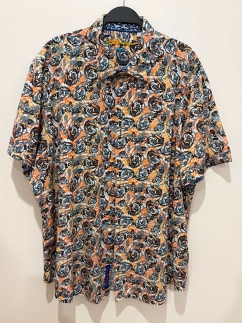 Robert Graham Exclusive 3XL Paisley Multicolor Print Shirt Classic Fit